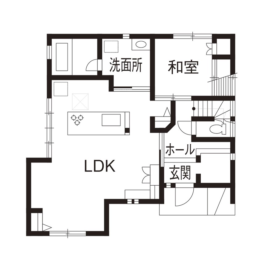 家事ラク設計で快適 居心地の良いナチュラルな家