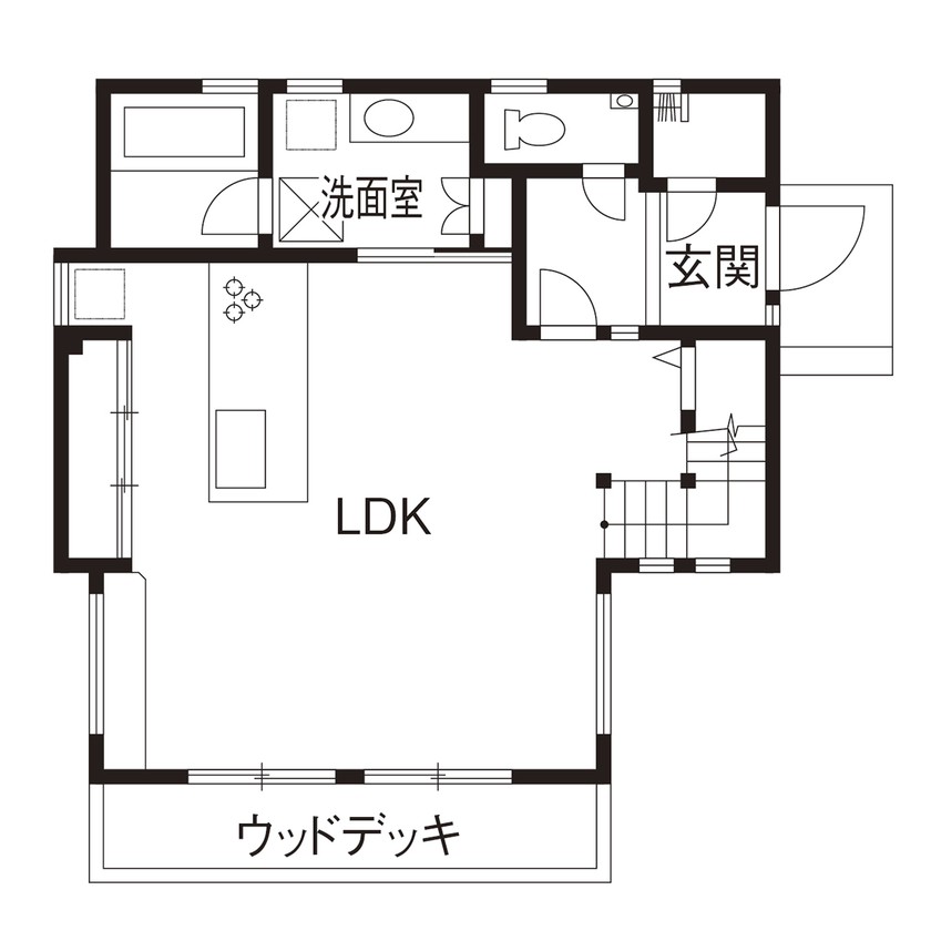 家事と子育てのし易さを重視 白を基調としたスタイリッシュな家