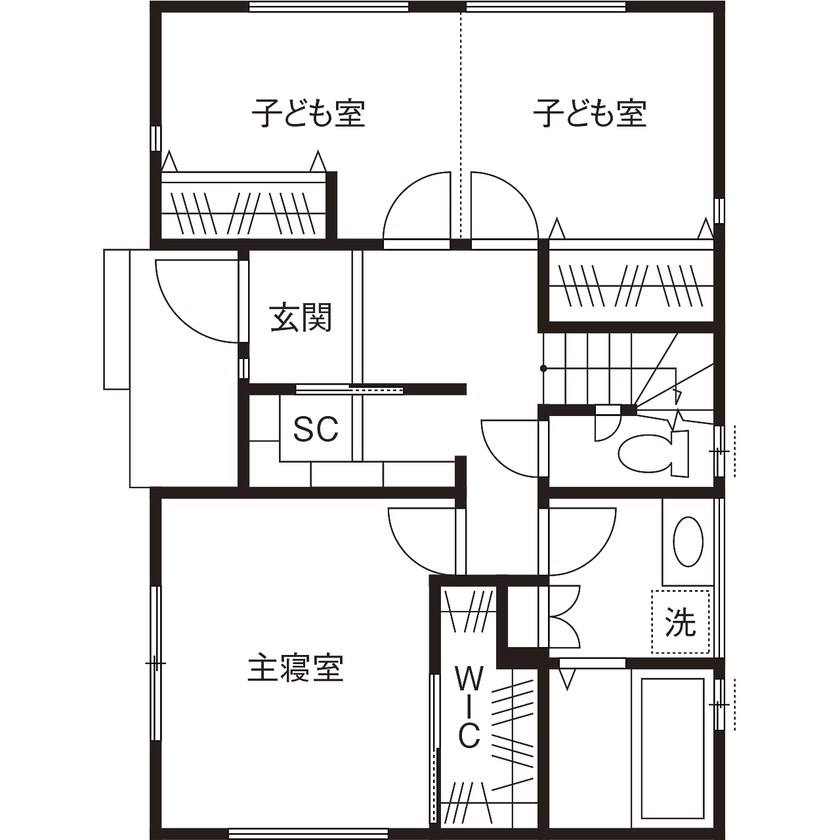 眺めの良いリビングと高い収納力が自慢