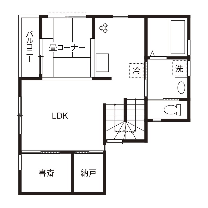 見晴らしの良さを活かした屋上と趣味を満喫する防音室がある家