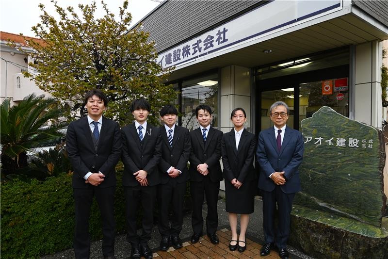 2026年度　アオイ建設入社式を執り行いました。